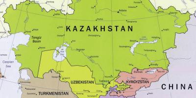 Карта На Margreta Казахстан