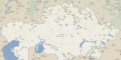 Картата Казахстан път