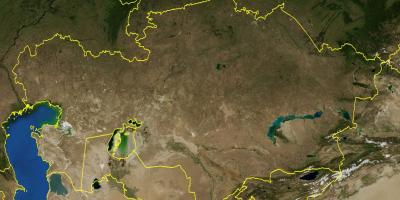 Карта на Казахстан топографски