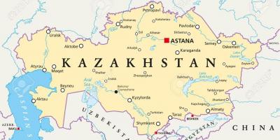 На Картата На Град Астана, Казахстан
