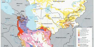 Карта на Казахстан религия